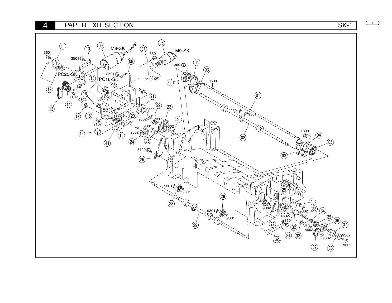 Konica-Minolta Options SK-1 4511 Parts Manual-5